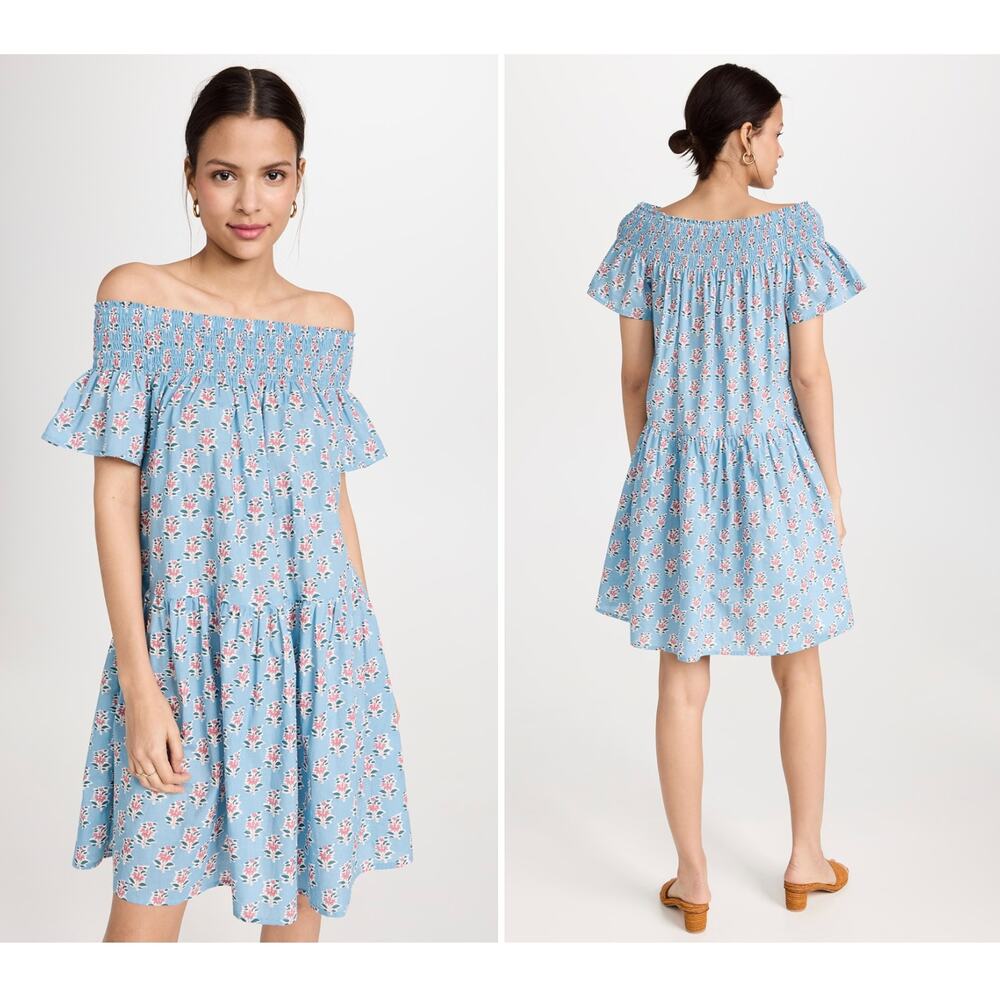 Marea Dress Louise Shortie Floral Size Small Blue Pink